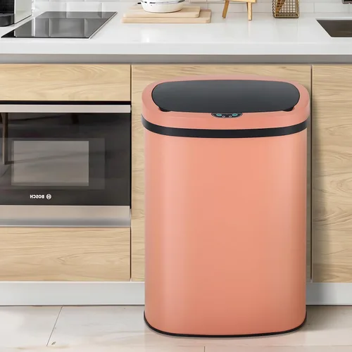 Miniatura 18 de Dkeli Bote de Basura Automático de 13 Galones, Bote de Basura de Cocina de 50 Litros Sin Contacto con Tapa, Contenedor de Residuos Cepillado