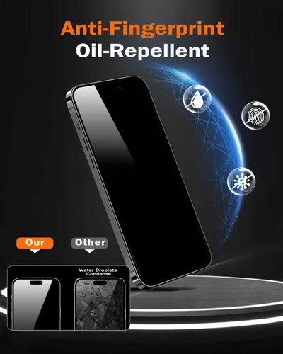 Miniatura 5 de chubbycable ChubbyShield Ultra - Protector de pantalla de privacidad para iPhone 15, 2 unidades, protector de pantalla antiespía con caja