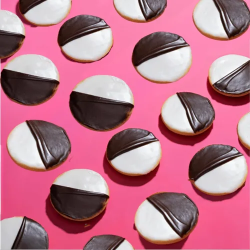Miniatura 7 de Galletas blancas y negras [10 unidades] Galletas blancas y negras estilo NY Pasteles de aperitivos Frescas y deliciosas Sin nueces y Kosher