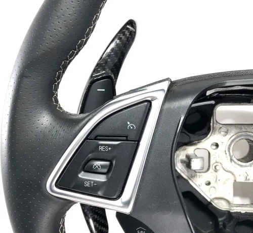 Miniatura 3 de iJDMTOY Extensiones de paleta grandes de fibra de carbono genuina negra compatibles con Chevy 2014-2019 C7 Corvette, Gen6 Camaro 2016 en adelante