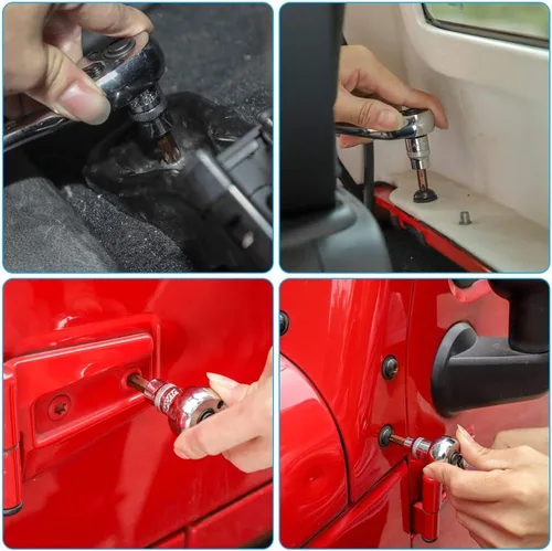 Miniatura 2 de Kit de llaves de casquillo JeCar para la eliminación de techo rígido y puerta, juego Torx compatible con Jeep Wrangler 1997-2023 TJ JK JL