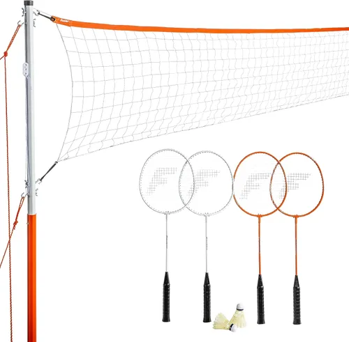 Miniatura 9 de Franklin Sports Juegos de Red de Bádminton - Patio Trasero al Aire Libre + Playa Red de Bádminton + Juego de Equipo - (4) Raquetas + (2) Volantes +