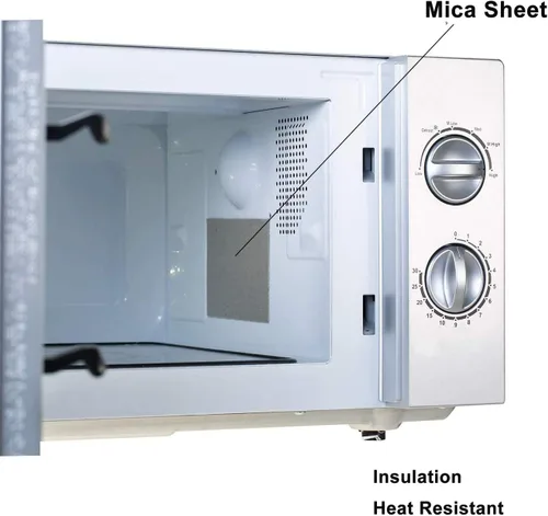 Miniatura 2 de Juerly - Cubiertas de guía de ondas para microondas, paquete de 4 láminas de placas de mica para aislamiento térmico universal de microondas, parte