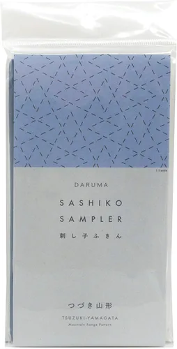 Miniatura 23 de DARUMA Sashiko Sampler - Tela original color azul marino (ángulo recto conectado)