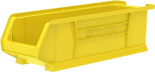 Akro-Mils 30284 AkroBins - Contenedores de almacenamiento de plástico de gran tamaño, apilables que ahorran espacio para garaje, aula, organización