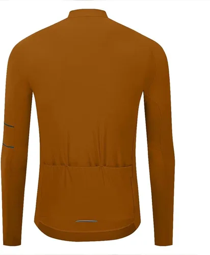 Miniatura 3 de YKYWBIKE Camisetas de ciclismo de manga larga de forro polar para mantener el calor, chaquetas de ciclismo para hombre, suéter de ciclismo