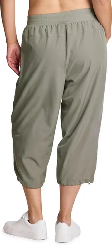 Miniatura 25 de RBX Active - Pantalón capri para mujer, talla grande, ligero, tejido, con cordón, estilo cargo