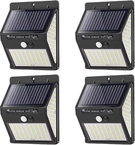 Miniatura 8 de Luces solares con sensor para exteriores, 30 LED, inalámbricas, impermeables, de seguridad, con sensor de movimiento solar, luces de pared