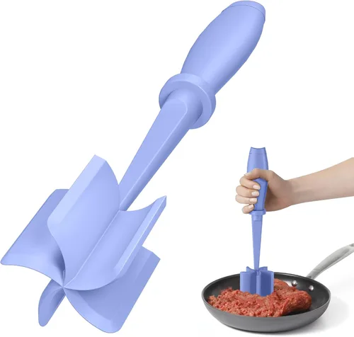 Miniatura 12 de 2 piezas de picadora de carne, molinillo de hamburguesa mejorado, picadora de carne premium resistente al calor para carne molida, herramienta