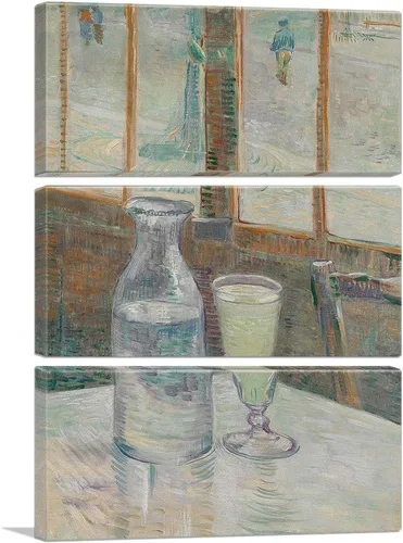 Miniatura 10 de ARTCANVAS Mesa de Cafe con Absinthe 1887 Lienzo de Vincent Van Gogh