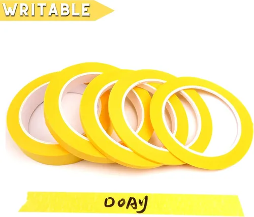 Miniatura 5 de 5 Rollos de Cinta de Rayas Finas - Cinta de Enmascarar 1/16", 1/8", 1/4", 1/2", 3/4" - Cinta de Enmascarar Fina para Pintores Automotriz