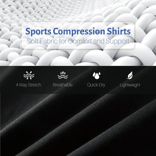 Miniatura 3 de Koalarun Basketball Compression Shirt for Men One Arm Long Sleeve Athletic Shirts Sport Workout Baselayer Undershirt