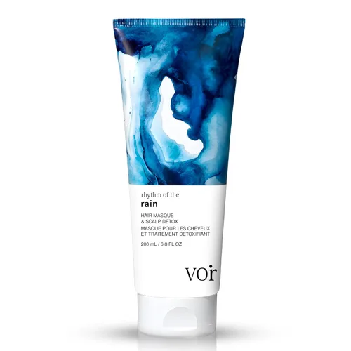 Voir Haircare Rhythm of the Rain - Máscara para el cabello y desintoxicación del cuero cabelludo, 6.8 onzas líquidas