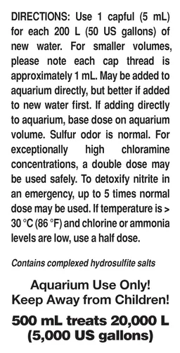 Miniatura 2 de Seachem Prime - Acondicionador de agua fresca y salada – Químico y desintoxicante 20 l / 5.3 gal