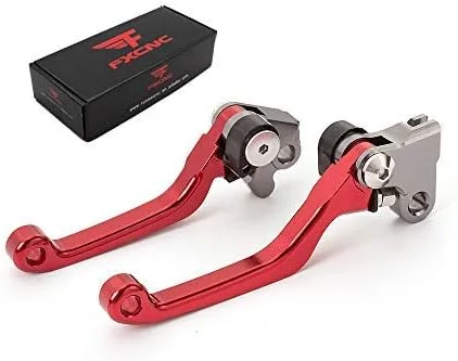 Miniatura 10 de FXCNC Palancas de embrague de freno pivotante de aluminio CNC compatibles con KX65 2000-2023, KX85 KX100 2001-2023, KX112 2022-2023, KX125 Verde