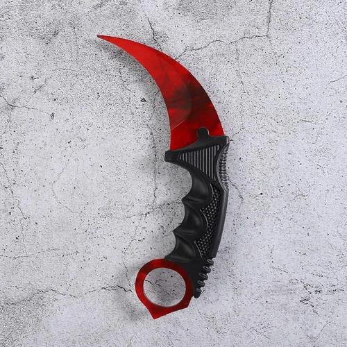Miniatura 6 de Karambit - Cuchillo táctico de hoja fija, 2 piezas de acero inoxidable para exteriores, cuchillo de caza con funda y cable, adecuado para Dorado
