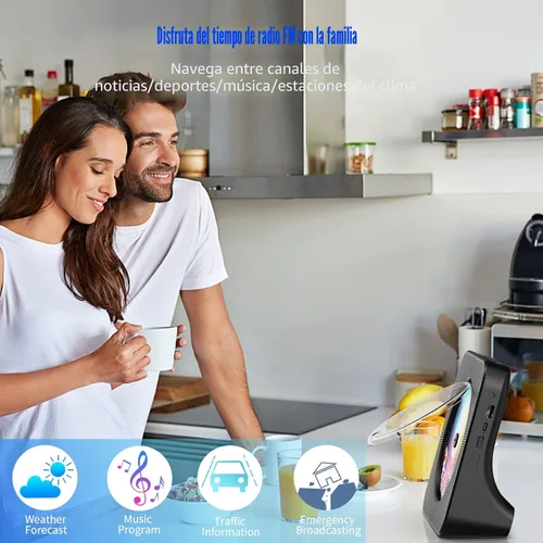 Miniatura 5 de Gueray Reproductor de CD portátil, reproductor de CD Kpop Bluetooth para escritorio con altavoz de sonido de alta fidelidad, radio FM, reproductor