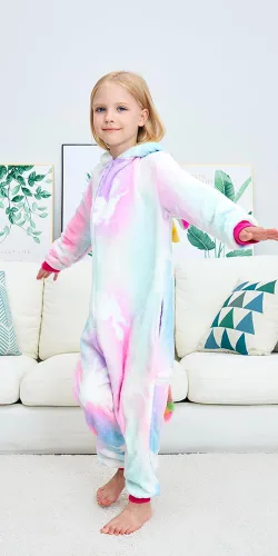 Miniatura 3 de Pijama unisex de unicornio para niños, disfraz de Halloween