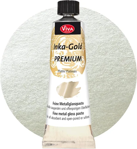 Miniatura 4 de Viva Decor® Inka Gold Premium Set (oro, oro rosa, oro viejo, 3 x 1,41 oz) pintura acrílica metálica - juego de pintura artesanal - pinturas