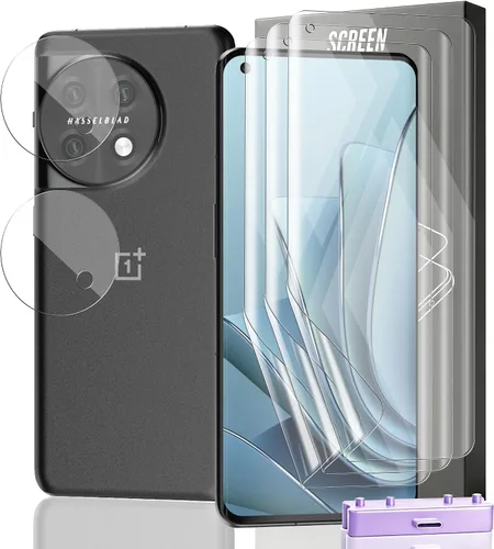 Miniatura 58 de Paquete de 3+2 protectores de pantalla de vidrio templado para teléfono (2a) / (2a) Plus con protector de lente de cámara, dureza 9H, película