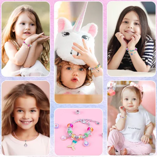 Miniatura 3 de Kit de fabricación de pulseras de Sofier para niñas, caja de joyería, kit de fabricación de joyas, regalos para niñas de 4 a 12 años, juguetes