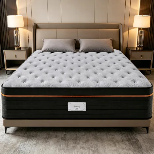 Miniatura 13 de Colchón tamaño individual de 10 pulgadas en una caja, espuma viscoelástica híbrida y resortes embolsados, 7 zonas para dormir de espalda y de lado
