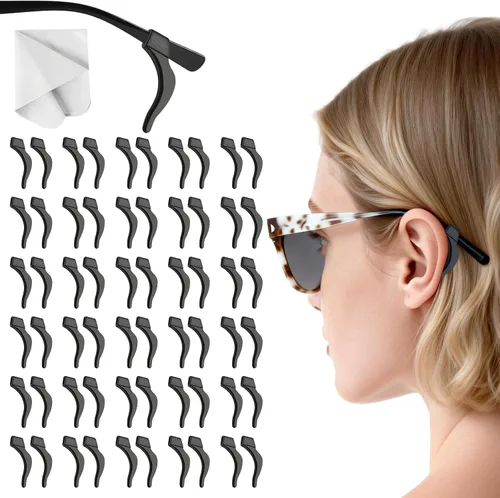 BILIONE 30 pares de agarraderas para los oídos, ganchos antideslizantes de silicona para las orejas, retenedor de gafas para deportes de lectura y