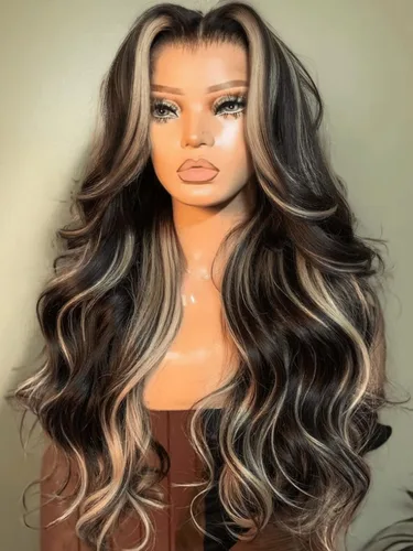 Miniatura 24 de UNICE Bye Bye Slip Peluca de Capas Emplumadas con Raya Lateral de Cabello Humano Sin Pegamento con Tiras de Silicona Seguras y Cordón Densidad 200%