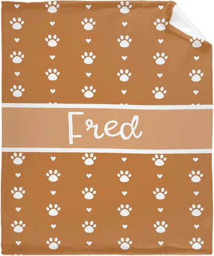 Miniatura 22 de Manta personalizada para perro, impresión de pata personalizada, regalo súper suave para mascotas, 30 x 40 pulgadas, tamaño pequeño y mascota