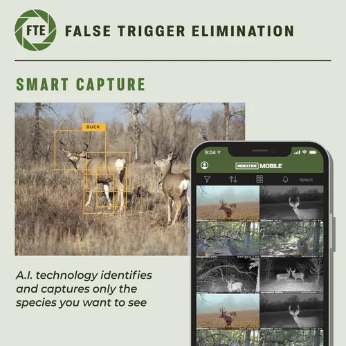 Miniatura 4 de Moultrie Cámara Edge Pro Cellular Trail - Conexión automática, cobertura nacional, tecnología de eliminación de disparos falsos, video de 1080p