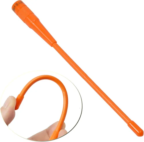 Miniatura 4 de HYS Antena macho SMA de 6.6 ft, 27.6 in, antena de radio VHF UHF Soft Whip de 2 vías para 136-174/400-470Mhz Walkie Talkie YAESU/Vertex VX-3R VX-6R