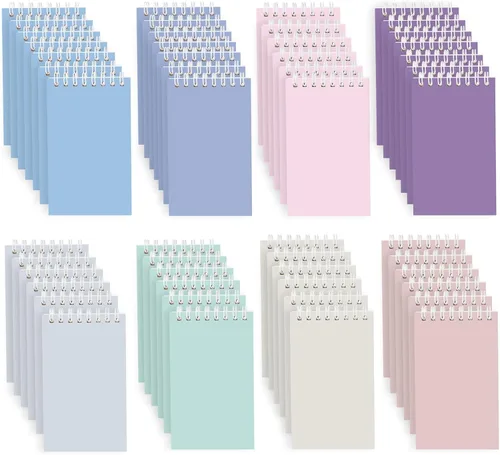 Ddaowanx Cuadernos pequeños, bloc de notas en espiral de bolsillo de 3 x 5 pulgadas con páginas rayadas, el pequeño cuaderno perfecto para Deleite