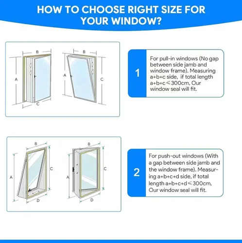 Miniatura 5 de Sello portátil de ventana de CA de 118.1 in (118 pulgadas), kit de ventilación de ventana abatible para aire acondicionado portátil y secadora, kit