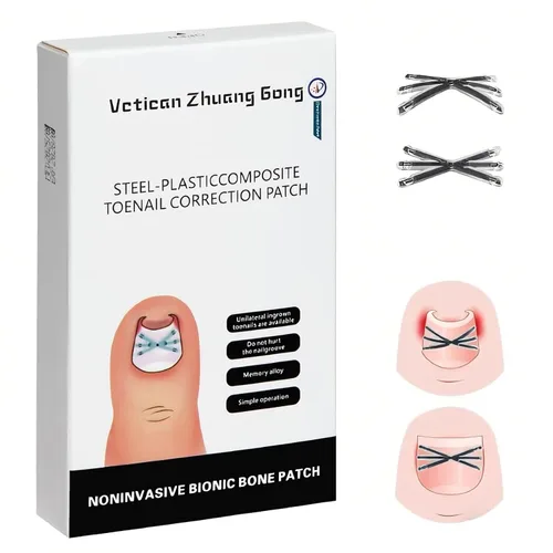 Corrector de uñas encarnadas de aleación de titanio con diseño mejorado en forma de MI para alivio rápido del dolor, kit de herramientas de