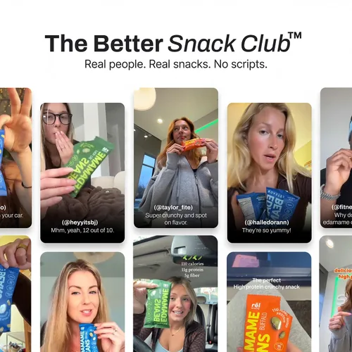 Miniatura 6 de Rēl Snacks - Edamame tostado al estilo Buffalo – Snack alto en proteínas y bajo en carbohidratos (11g de proteína por porción) – Apto para dieta