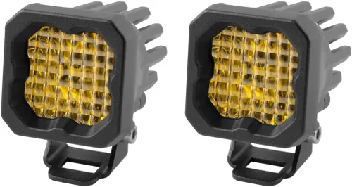 Miniatura 11 de Diode Dynamics SSC1 Luz LED deportiva estándar amarilla (par), inundación con retroiluminación ámbar