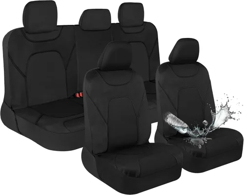 Miniatura 9 de Motor Trend AquaShield - Fundas impermeables para asiento delantero, fundas de asiento rosa para automóviles – Funda de neopreno para asientos