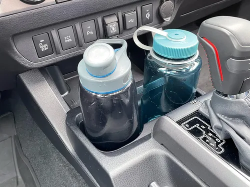 Miniatura 6 de Portavasos de gran tamaño para Toyota Tacoma de 3ª generación (2016-2023) Reemplazo de portavasos de plástico moldeado para Tacoma – Negro