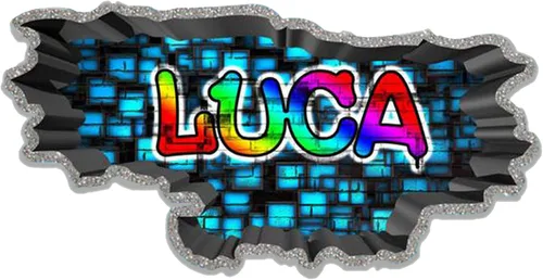 Miniatura 15 de Calcomanía de pared de graffiti con borde de hormigón profundo, calcomanía de vinilo personalizada (MYS107-S)