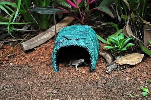 Miniatura 4 de MODERNJOE'S Refugio de cueva de piedra que oculta la casa de tortuga, cueva escondida de rocas para reptiles. Decorativo para acuarios y terrarios.