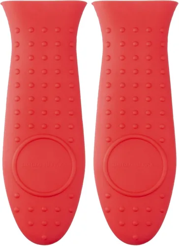 Miniatura 6 de Amazon Basics Soporte de silicona para olla, sartén caliente, funda rectangular para cocina, color rojo, 5.6 pulgadas de largo x 1.9 pulgadas