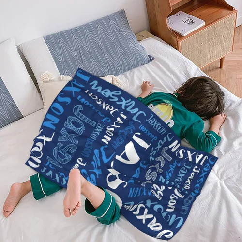 Miniatura 4 de Mantas de bebé personalizadas para niñas y niños con nombre, mantas de bebé personalizadas con nombre, mantas personalizadas para niños, artículos