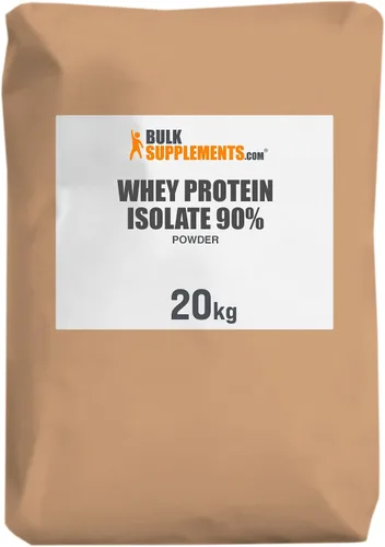 Miniatura 9 de Polvo de aislados de proteína suero de leche de BulkSupplements. Aislados 90 % limpios y puros sin sabor para hombres y mujeres. Construye masa