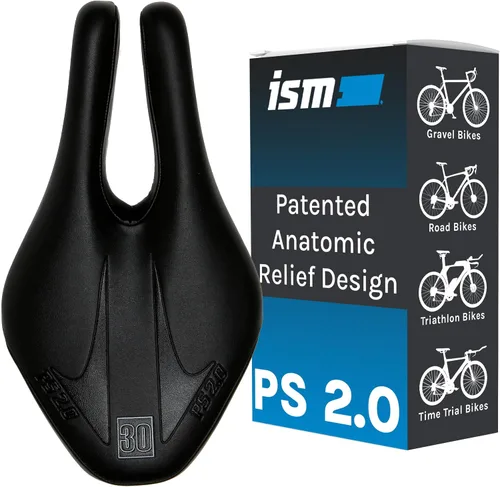Miniatura 11 de ISM Sillín de bicicleta sin nariz de la serie PS - Asiento de bicicleta sin nariz diseñado para triatletas, pilotos de contrarreloj y corredores