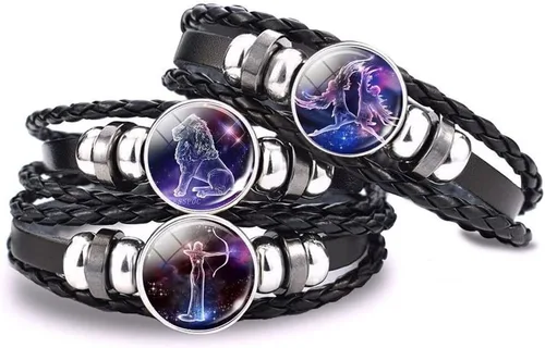 Miniatura 5 de 12 collares de constelación del zodíaco, pulsera de horóscopo de astrología, luna creciente collar para mujeres y hombres, joyería de regalo
