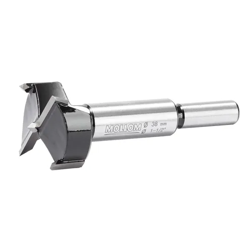 Miniatura 19 de Mollom Broca Forstner de 1/4" (6.3 mm) para carpintería precisa con un grosor de carburo YG8 duradero de 0.063 in, esta herramienta de corte