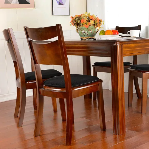 Miniatura 7 de Shinnwa Paquete de 2 cojines antideslizantes para sillas de comedor, cojines de asiento de cocina en forma de U, juego de 2, 15 x 16 pulgadas