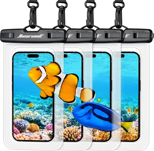 Miniatura 28 de Hiearcool Funda impermeable para iPhone, Bolsa impermeable para teléfono, Artículos esenciales de viaje, Accesorios de crucero, Imperdibles - 4 negro