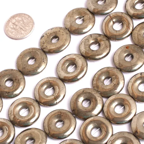 Miniatura 14 de Cuentas de pirita para hacer joyas, piedras preciosas naturales semipreciosas de 0.394 x 0.551 in, 30 unidades con forma de Dianmond facetada de 15