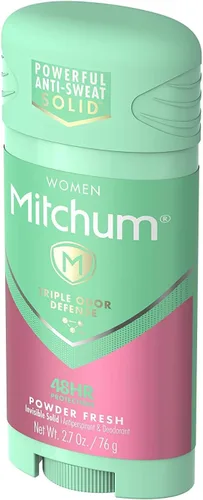 Miniatura 30 de Mitchum Gel antitranspirante y desodorante para mujer con triple protección contra olores, polvo fresco, protección 48 horas, 2.25 onzas